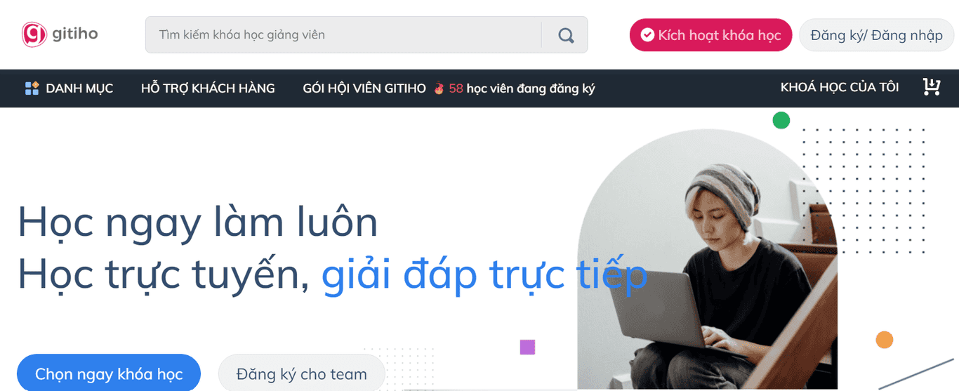 Website chính thức của Gitiho